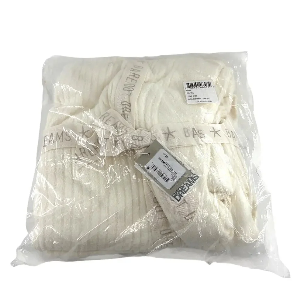 Barefoot Dreams Pearl CozyChic Lite Ribbed Throw One Size 54
